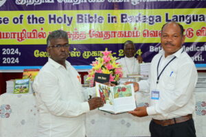IMS Missionary Mr. Isaac releases the Children Bible in the Gadaba Language.
