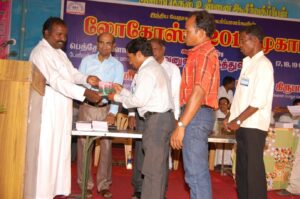 Release of Gospel of Mark in Gadaba Language by Rev. Ajith Stalin at Logos’13 Camp.